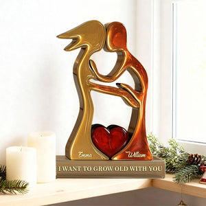 I Want to Grow Old With You-Personalized Couple Plaque