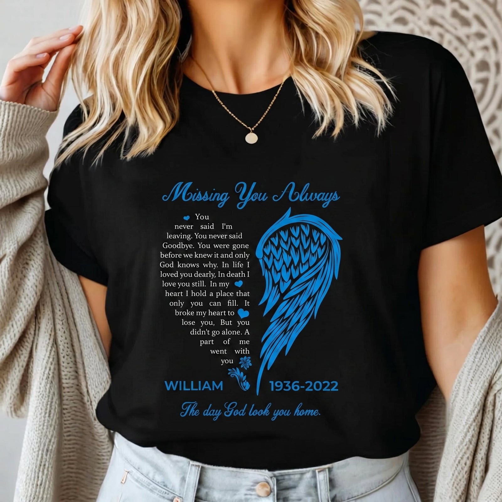 Misssing You Always - Personalized Memorial T-Shirt