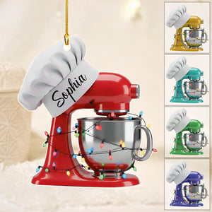 Custom Baking Mixer Lights Christmas Ornament