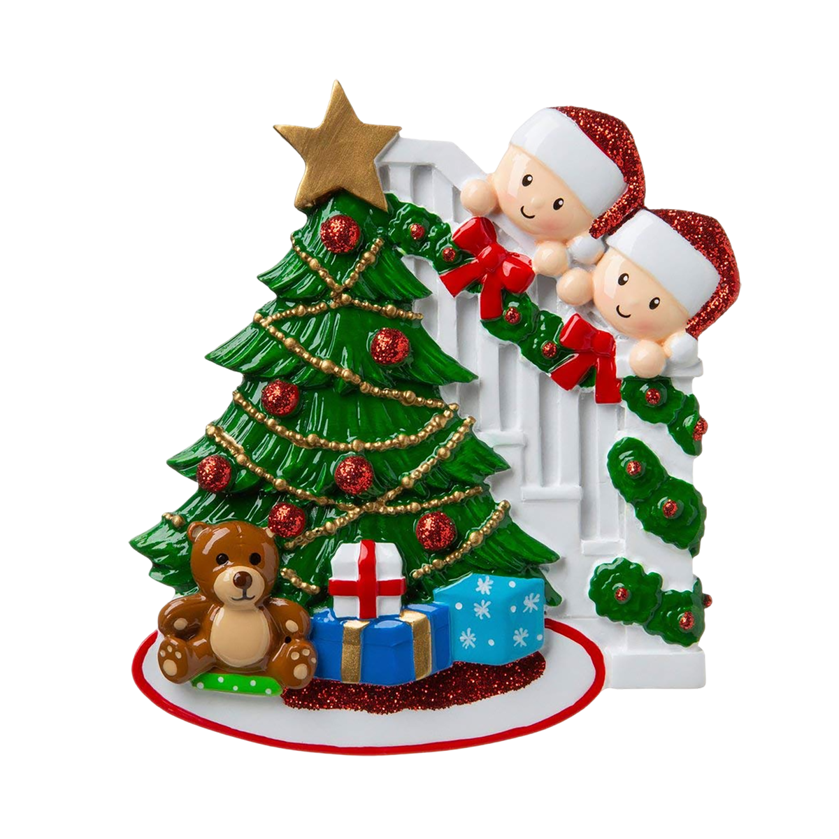 Happy Family Christmas Tree Name Customized Home Ornament Gift-Personalized Customized Gift