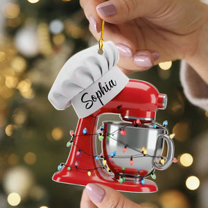 Custom Baking Mixer Lights Christmas Ornament