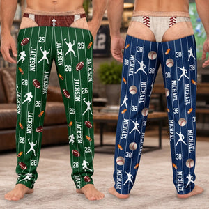 Custom Funny Pajama Pants - Personalized Birthday Gifts For Sports Fans, Sports Lovers