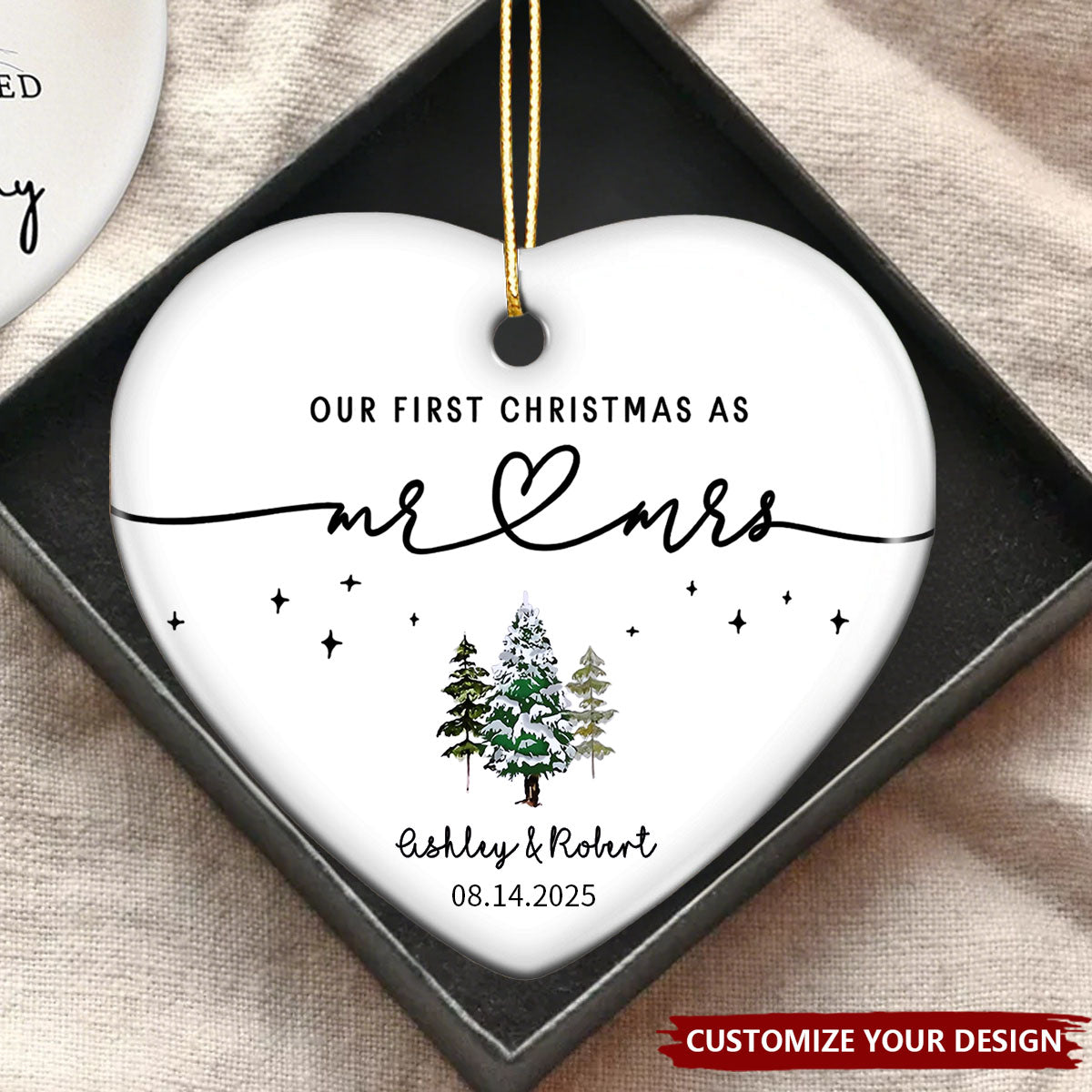 Our 1st Christmas As Mr & Mrs - Personalized Christmas Ornament