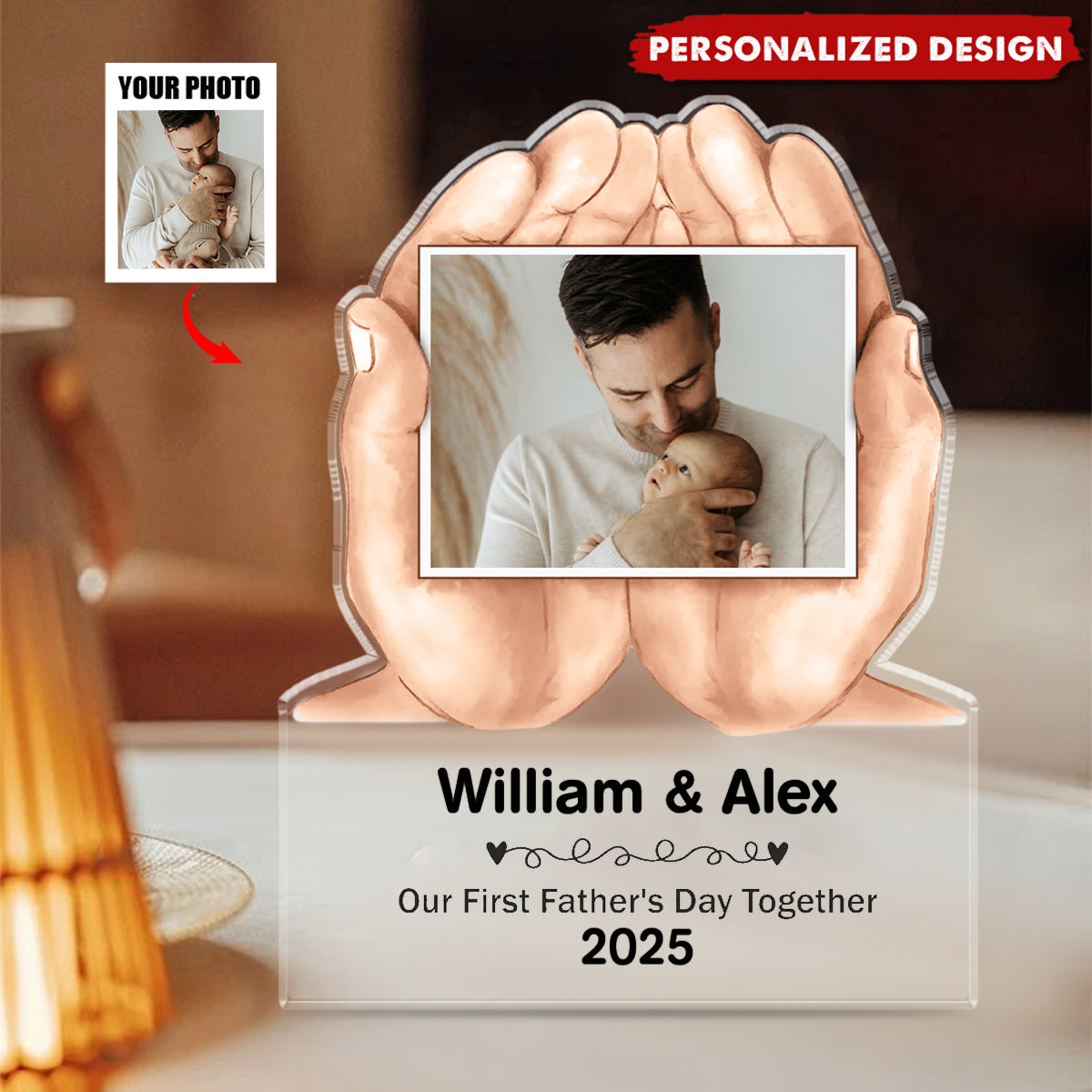 Our First Father's Day Together - Personalized Acrylic Plaque