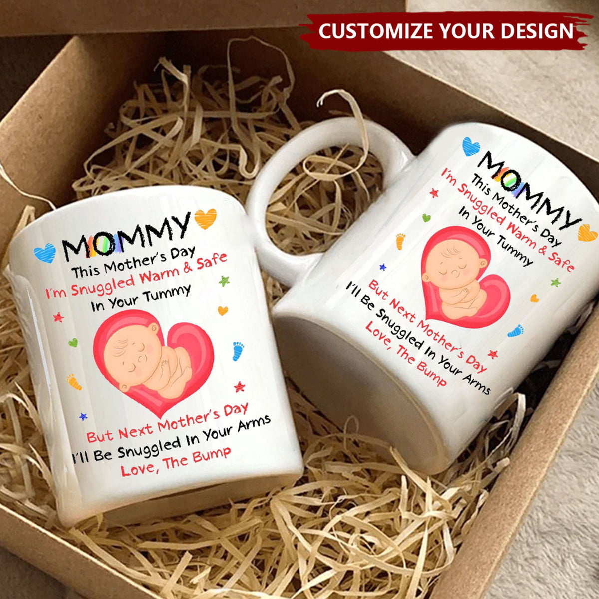 Mommy, You’re My First Home - Family Personalized Custom Mug
