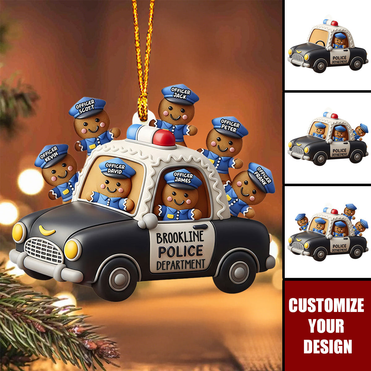 Our Department - Personalized Police Officer Ornament