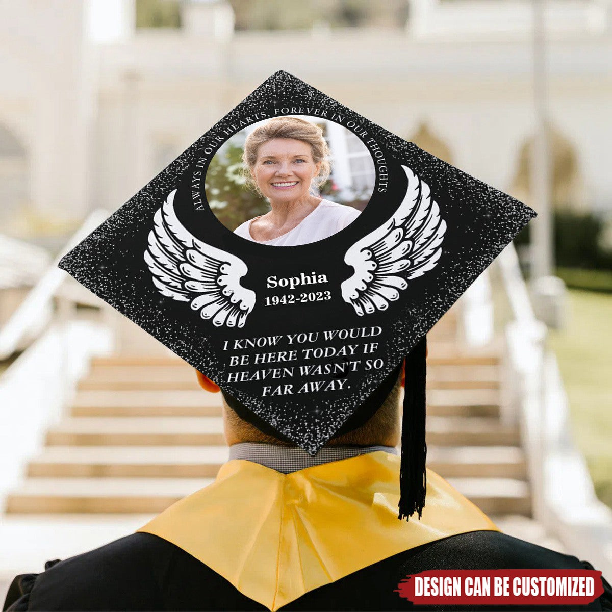 Personalized Memorial Graduation Cap Topper I Know You Would Be Here 2 D429d154 9b88 4cdb A9d0 B26725d44544 1200x