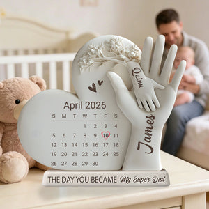 The Day You Became My Daddy - Personalized Acrylic Plaque,Father's Day Gift