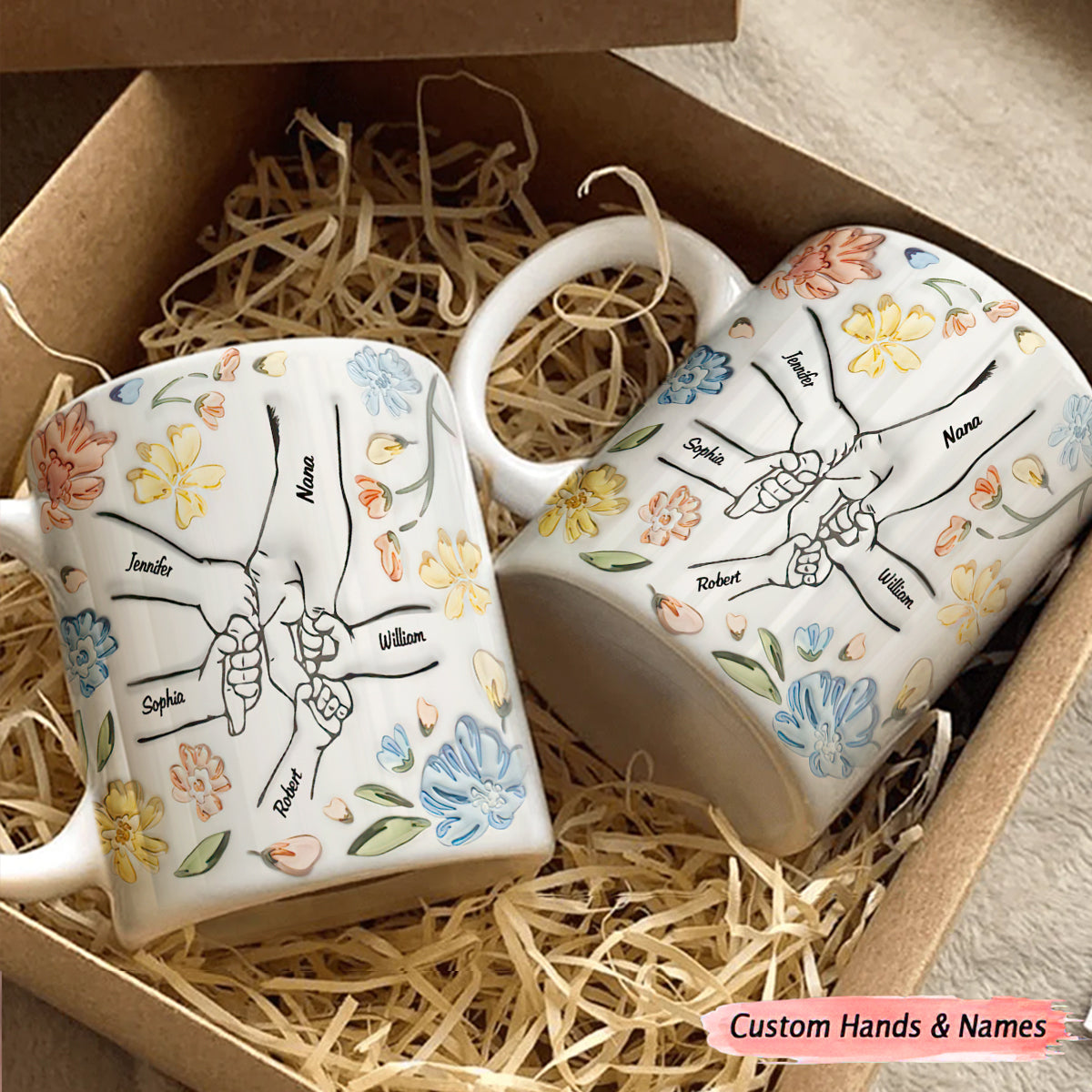 Hand In Hand, I Will Always Protect You - Personalized Mug