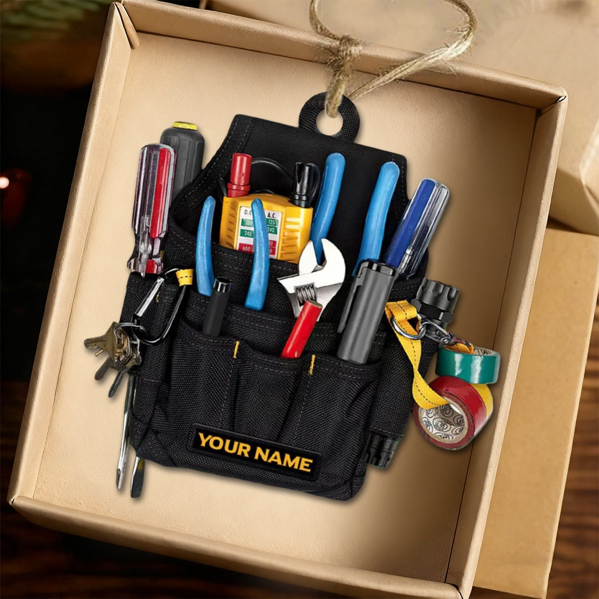 Personalized Electrician Tools Ornament, Electrician Christmas Gifts