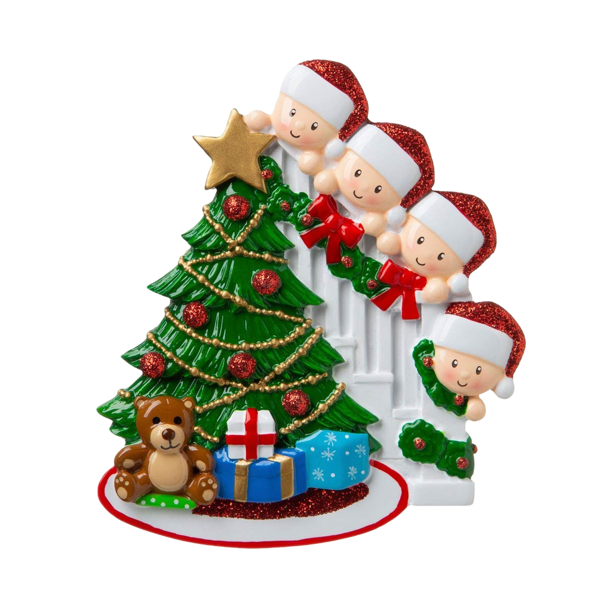 Happy Family Christmas Tree Name Customized Home Ornament Gift-Personalized Customized Gift