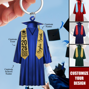 Personalized Graduation 2026 Acrylic Keychain Gifts
