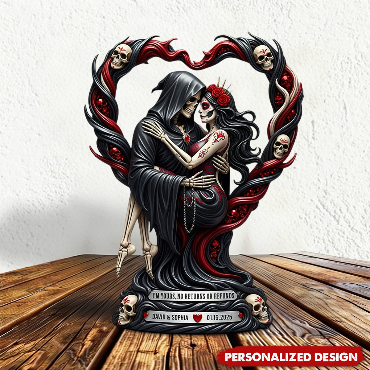 Love To Death Acrylic Plaque Personalized Gifts For Couple