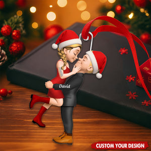 From Our First Kiss Till Our Last Breath - Custom Ornament For Couple