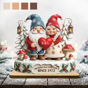 Custom Growing Old Together Since Couples Wooden Plaque