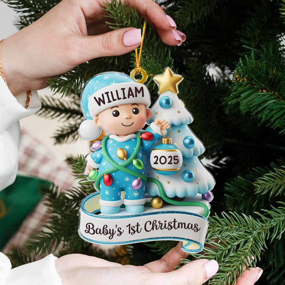 Custom Acrylic Ornament - Gender Reveal Gifts For New Parents