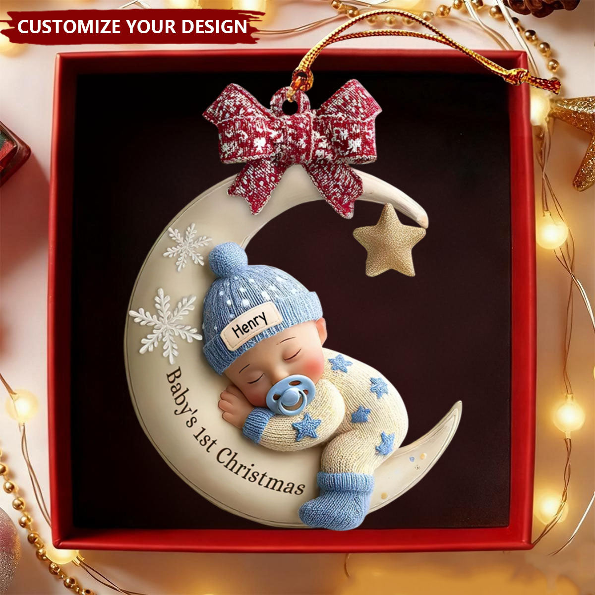 Personalized Baby’s First Christmas Ornament - Newborn Gift