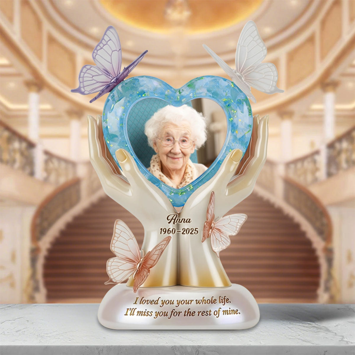 Personalized Memorial Acrylic Plaque With Photo & Name & Year