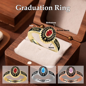 Customized High School College University Class Ring Graduation Gifts