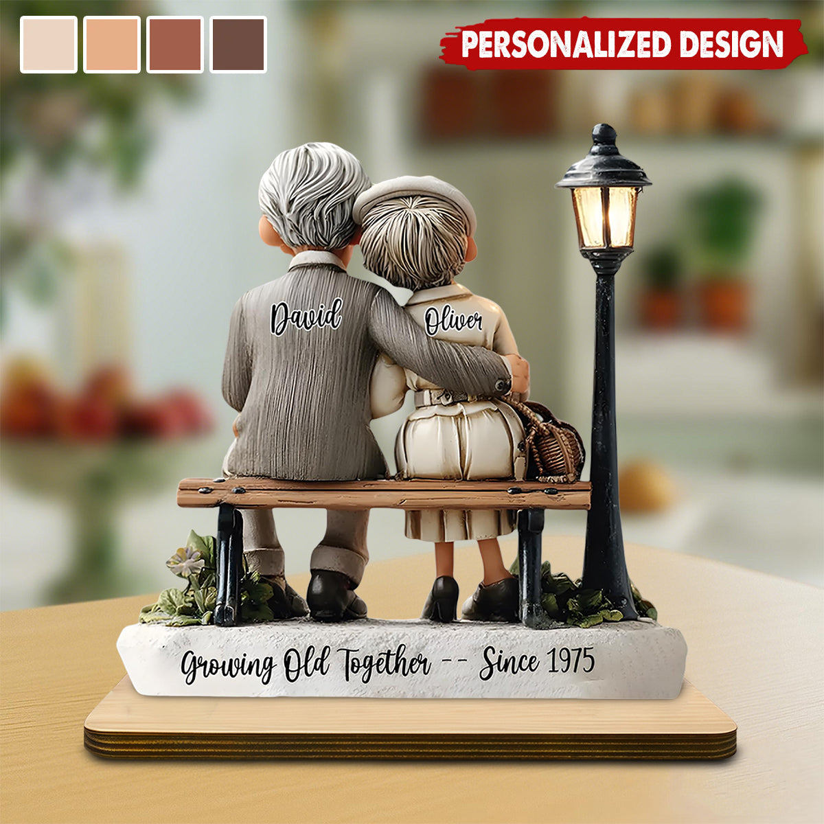 Custom Growing Old Together Plaque, Anniversary Gift