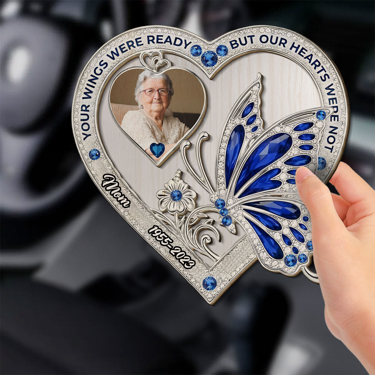 Your Wings Custom Photo - Personalized Custom Car Visor Clip