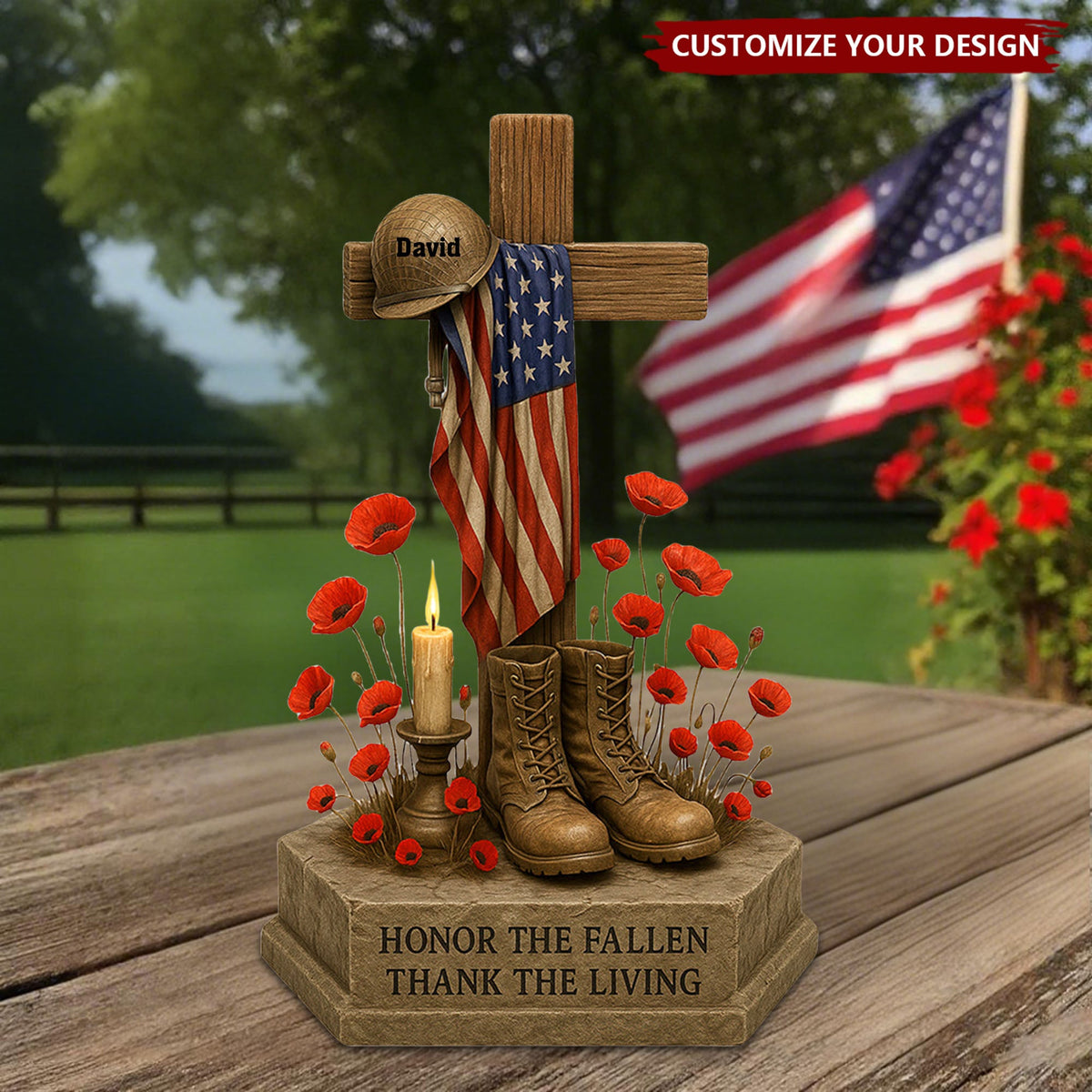 Memorial Day Acrylic Plaque Personalized Gifts For Veteran