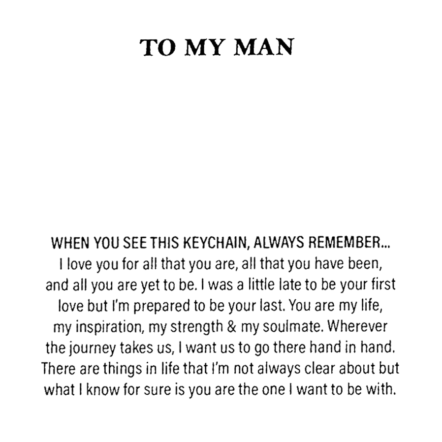 Drive safe, I need you here with me engraved keychain and necklace set