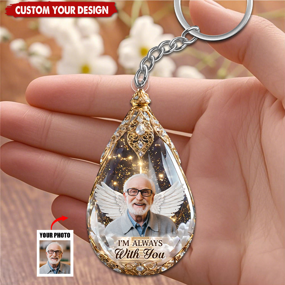Memories Keep You Close - Personalized Memorial Keychain