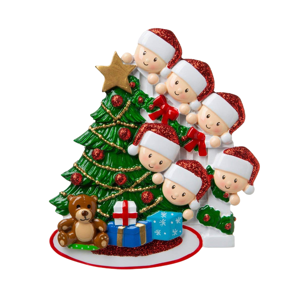 Happy Family Christmas Tree Name Customized Home Ornament Gift-Personalized Customized Gift