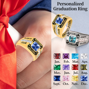 Personalized High School College Class Ring Gift for Graduates