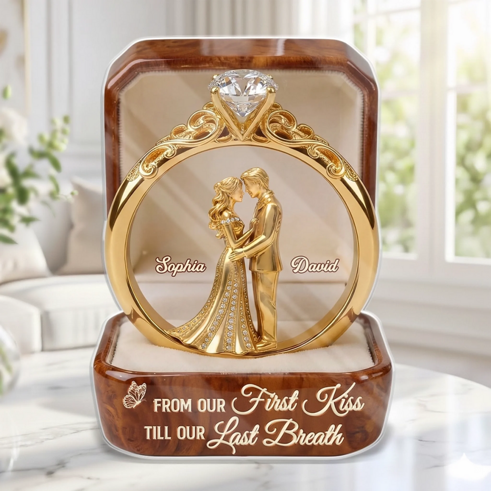 From This Moment To Forever - Personalized Couple Acrylic Plaque