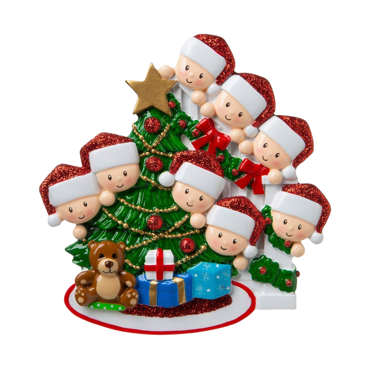 Happy Family Christmas Tree Name Customized Home Ornament Gift-Personalized Customized Gift