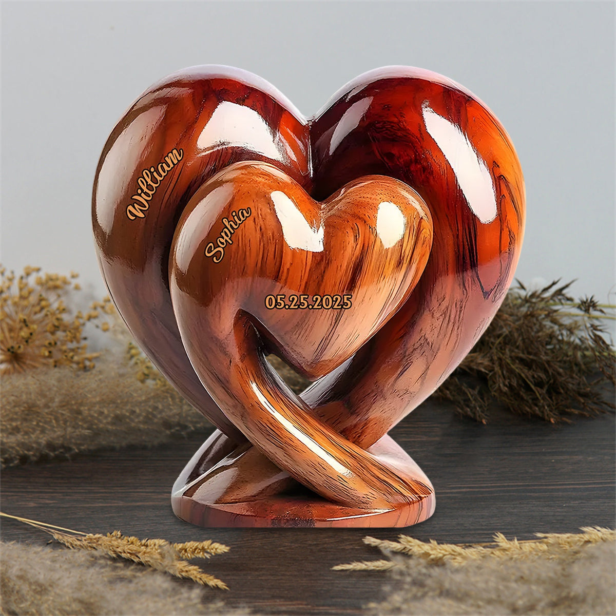 thumbnail image 2 of You And Me We Got This Ornament You And Me We Got This - Personalized Couple Custom Shaped Acrylic Callown Together Forever Heart Plaque 2 of 3