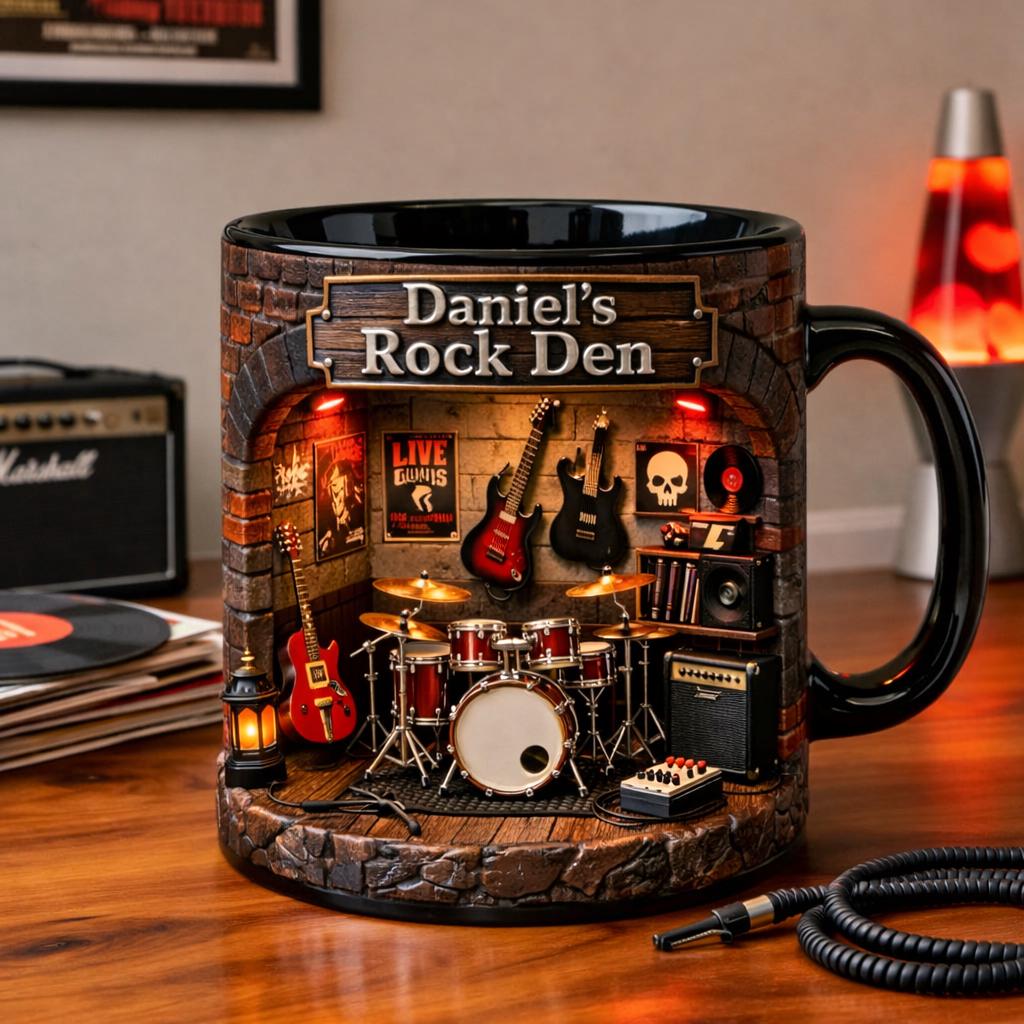 Born To Rock Coffee Mug - Personalized Rock Music Mug