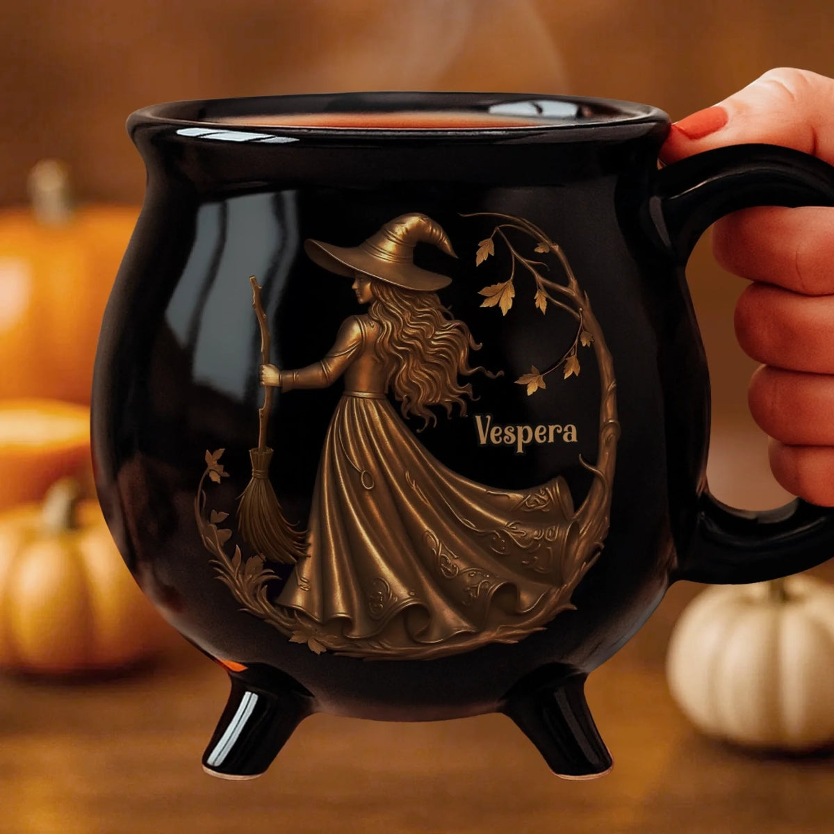 Halloween Witchy Cauldron Mug - Personalized Halloween Gifts