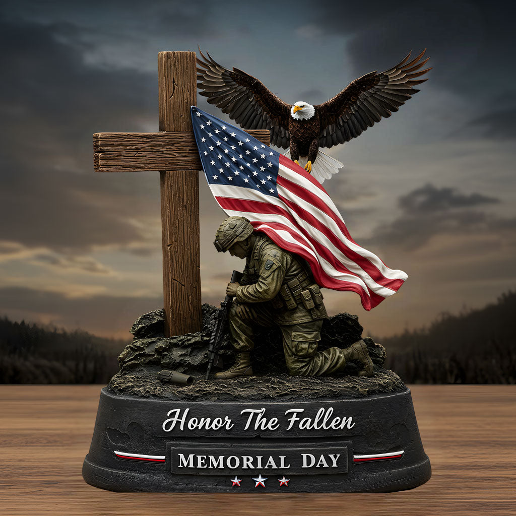 Honor The Fallen - Personalized Veteran Custom Shaped Acrylic Plaque