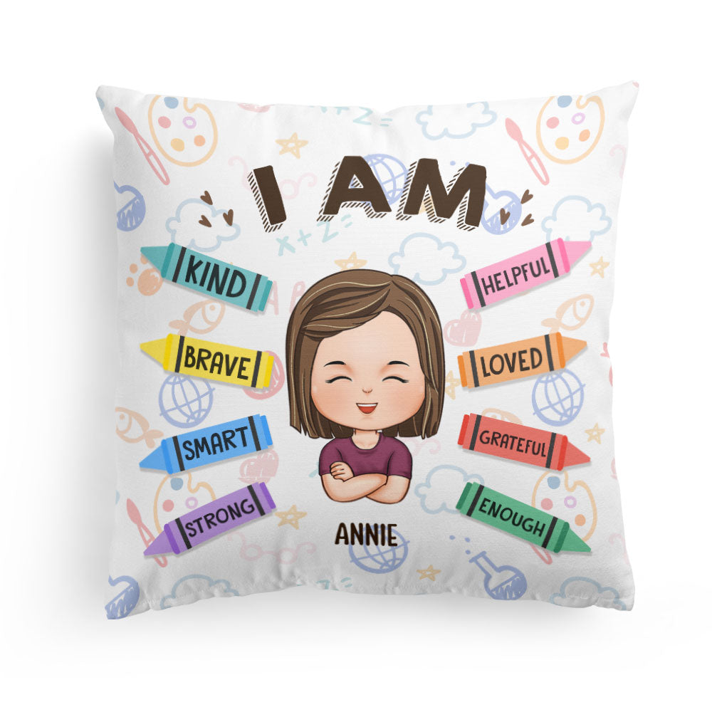 I Am Kind I Am Brave - Personalized Pillow Case