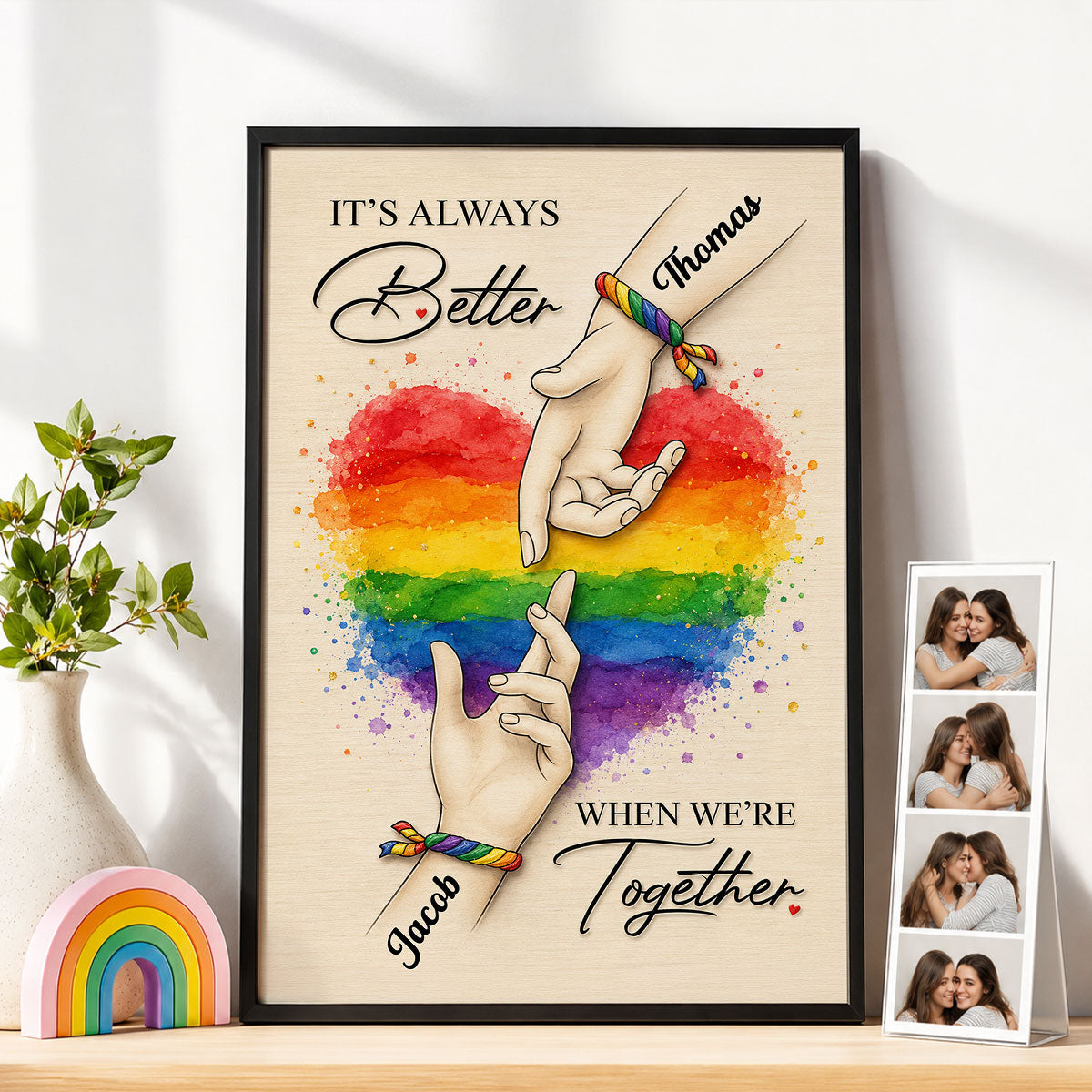 It's Always Better When We're Together - Personalized Poster - Gift For Couple