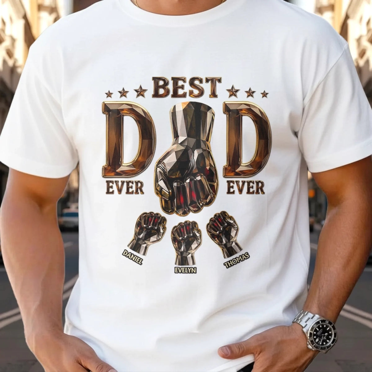 The Real Family MVP - Personalized Dad T-shirt