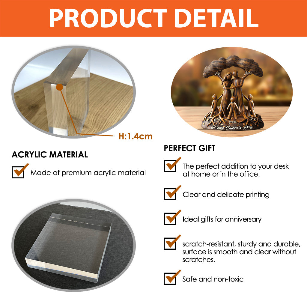 Together We Make A Family - Personalized Custom Shaped Plaque