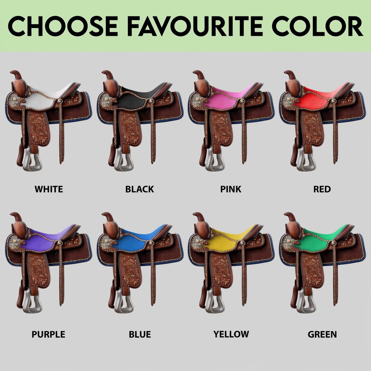 Custom Western Horse Saddle Acrylic Ornament, Rustic Equestrian Holiday Gift