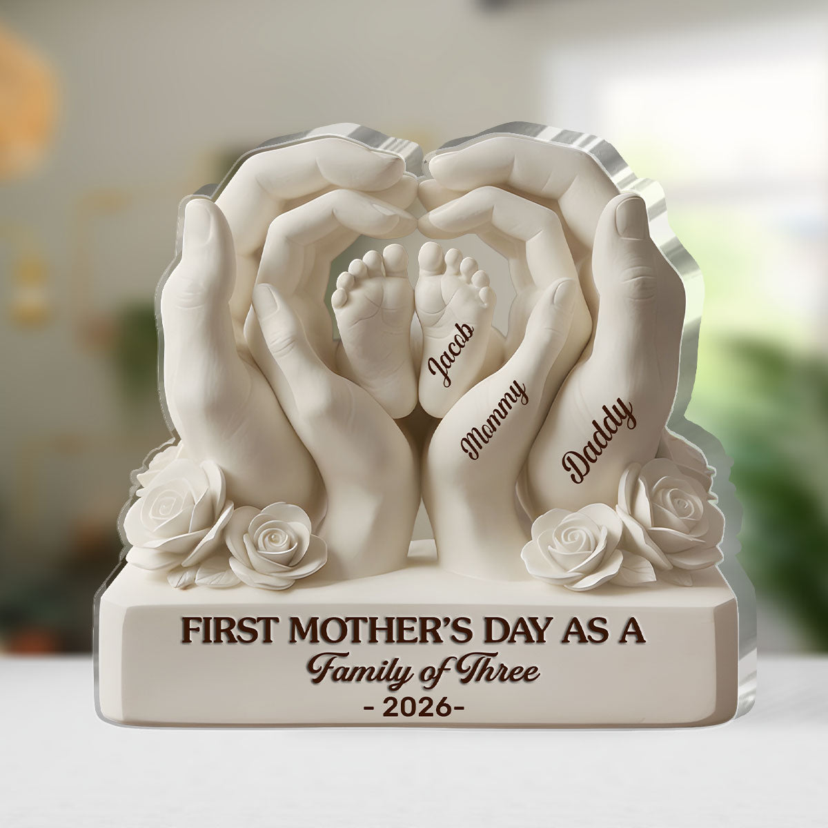 Our First Mother’s Day Together - Personalized Custom Shaped Acrylic Plaque