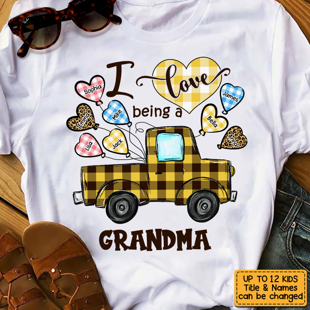 Love Being A Grandma Buffalo Truck Shirt