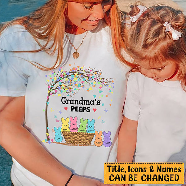 Grandma's Kids T-Shirt - Personalized Gift For Grandma