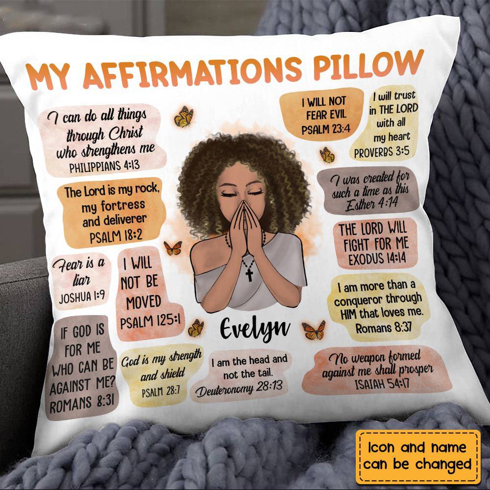 CHRISTIAN AFFIRMATIONS PILLOWCASE