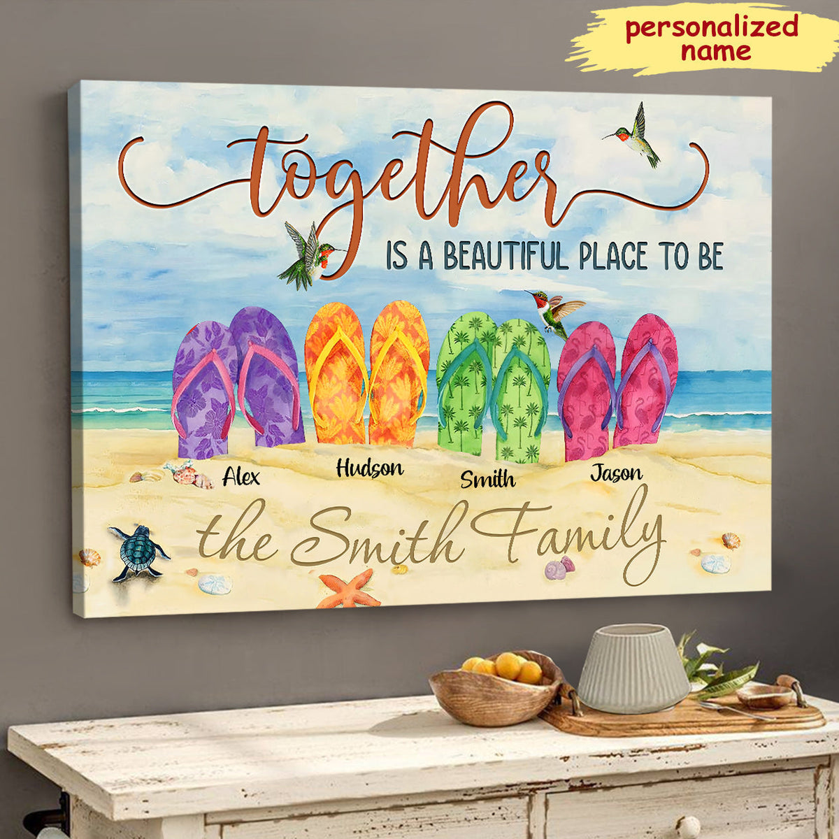 Together is a beautiful place to be Personalized Poster