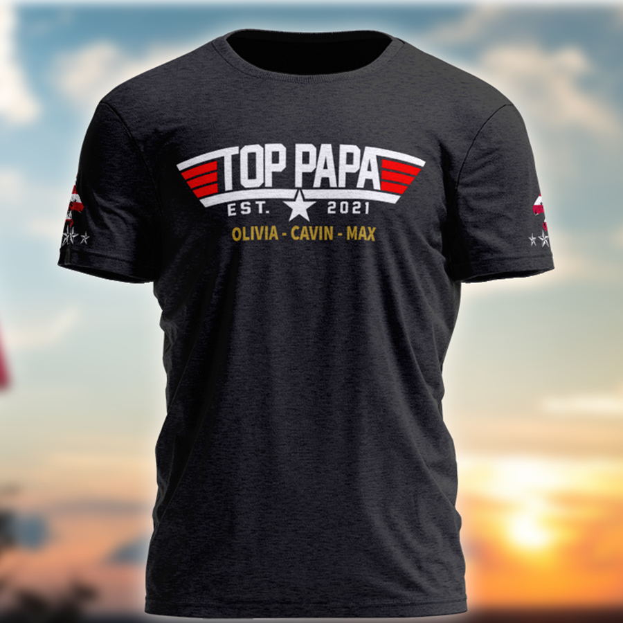 Personalized papa t 2024 shirts